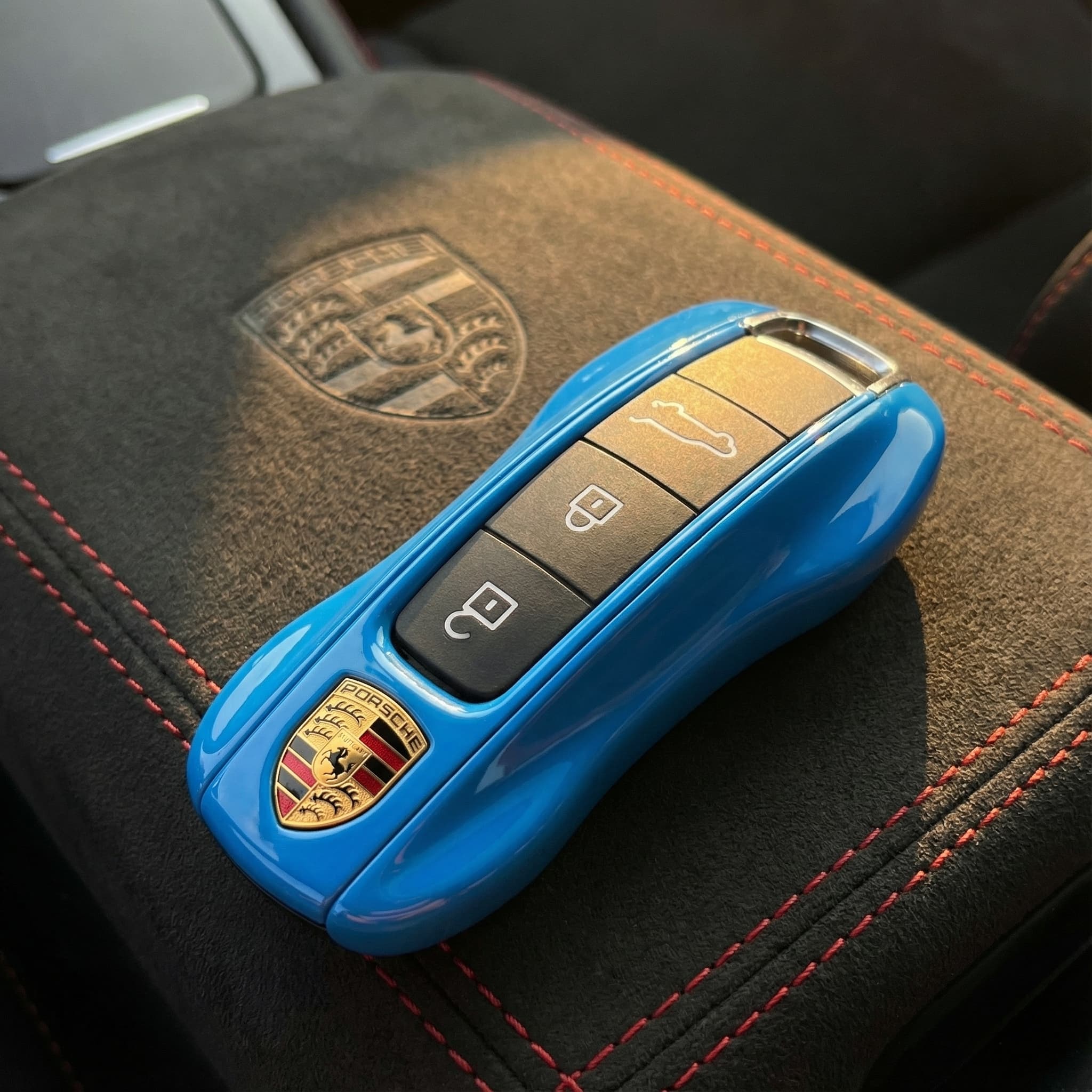 Porsche Key Cover - Painted - Shark Blue