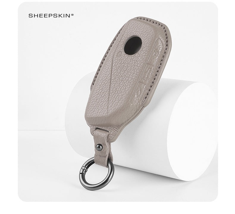 BMW Type D sheepskin key cover - Gray