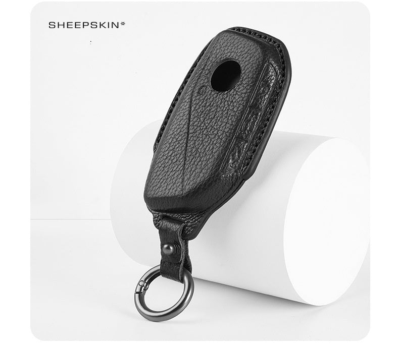 BMW Type D sheepskin key cover - Black