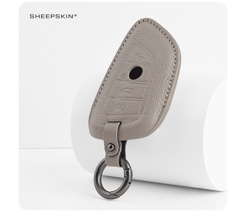 BMW Type F sheepskin key cover - Gray