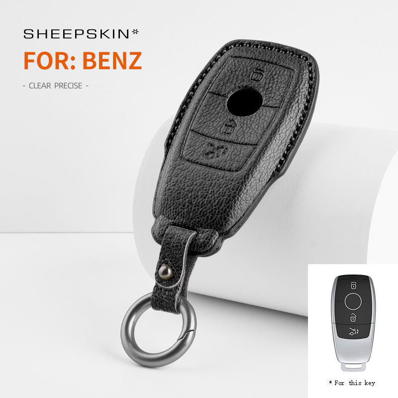 Mercedes-Benz key fob cover in sheepskin - Type B