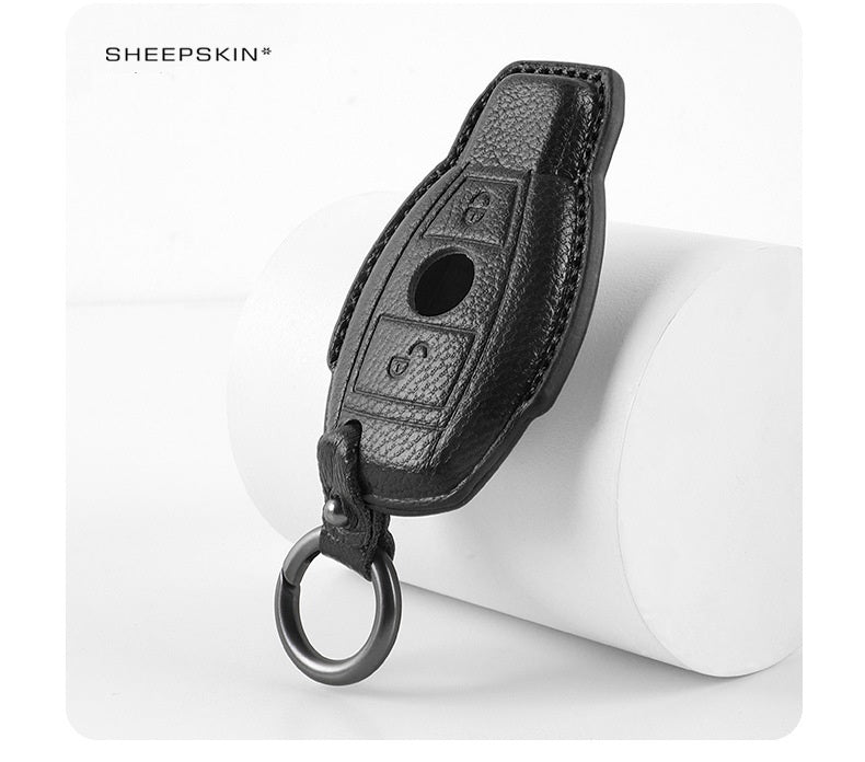 Mercedes-Benz key fob cover in sheepskin - Type D