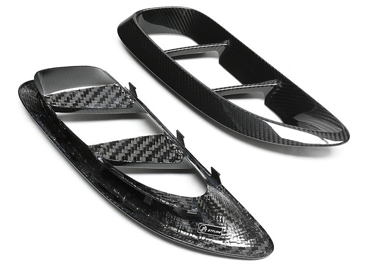 Porsche Dry Carbon Side Air Intake Covers – Fits 718 Cayman/Boxster (982) 2016–2023