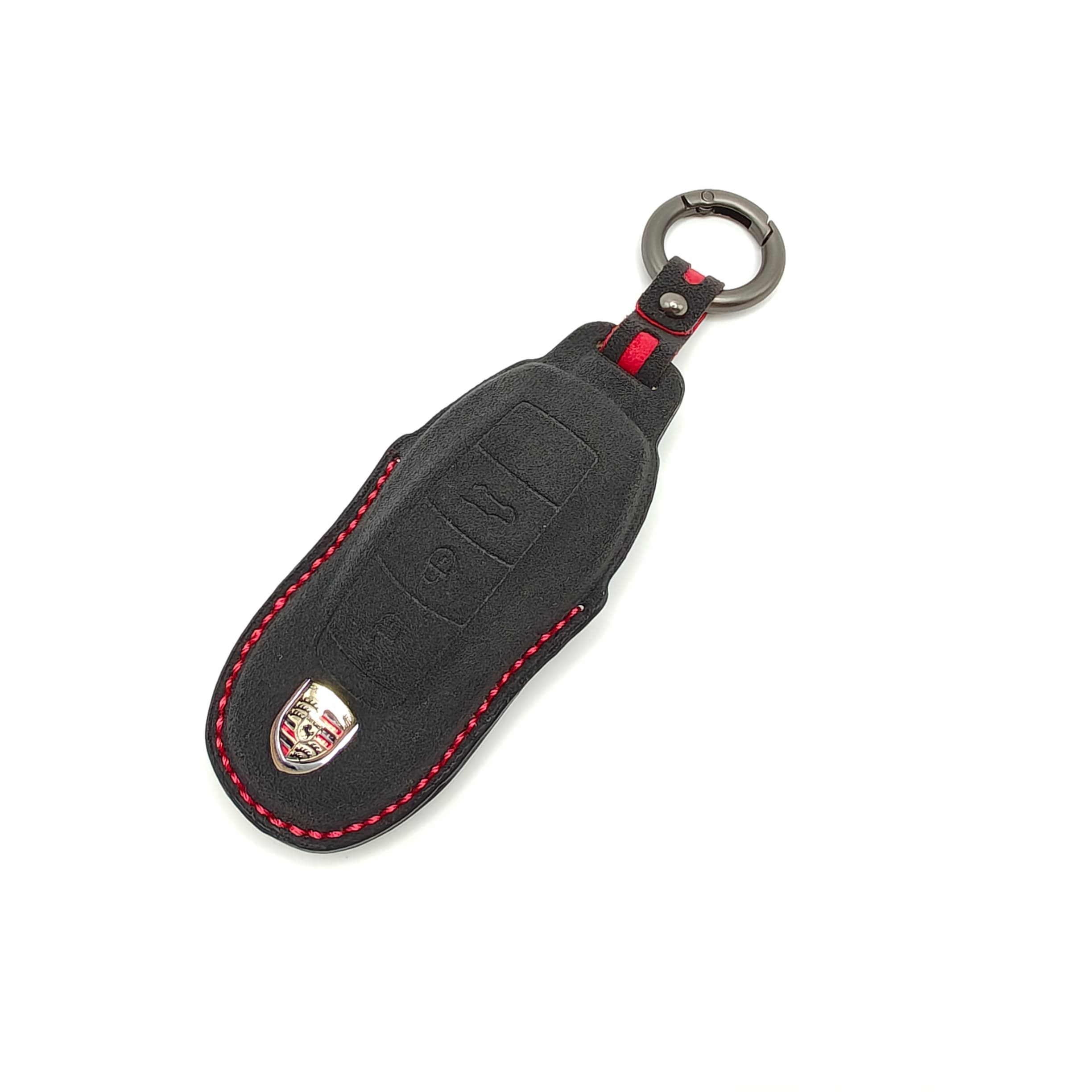 Porsche Key Cover - Alcantara Signature (Contrast Stitching)