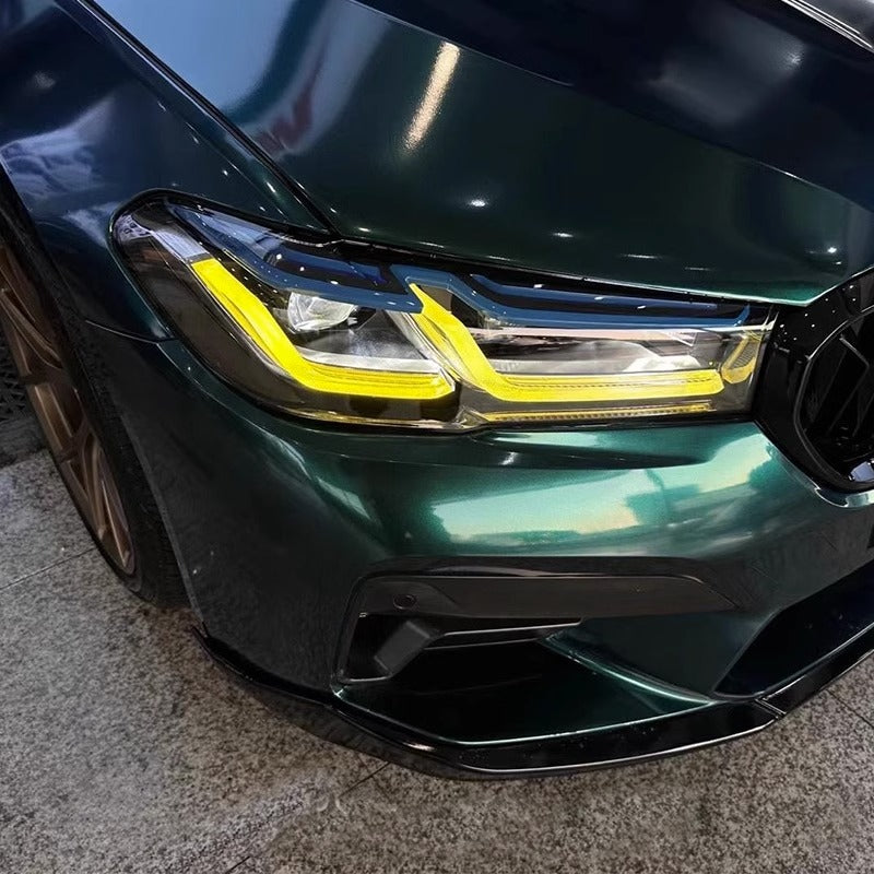 Before and after comparison – OEM white vs yellow DRLs