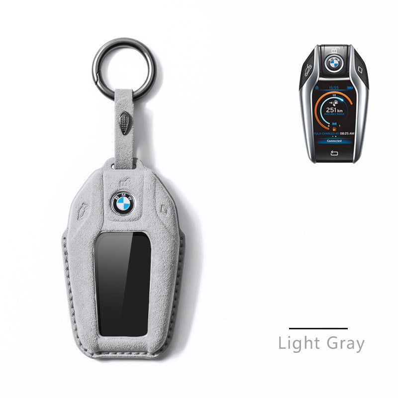 Bmw Key Cover | Alcantara | Bmw LCD Key Fob 5, 7 Series, X5 X6 X7 | Key Fob Protection