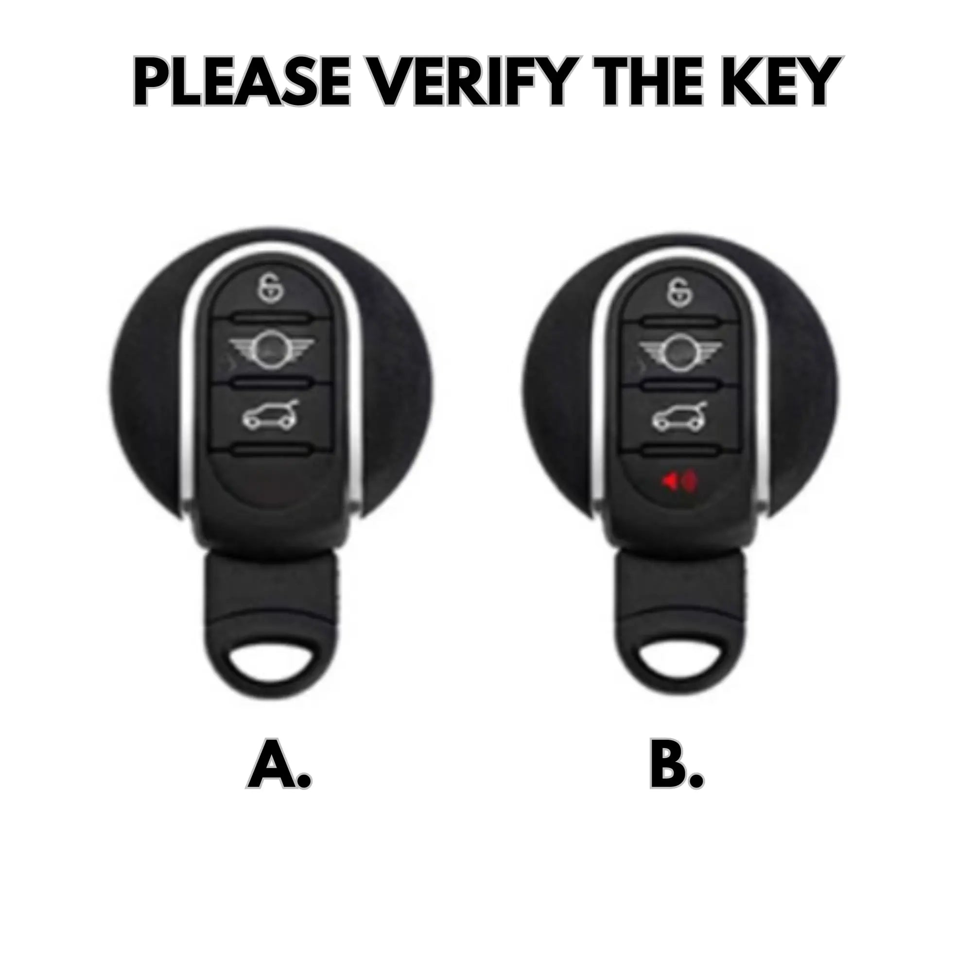 Mini Cooper Key Cover - Alcantara - Type A Jonparts