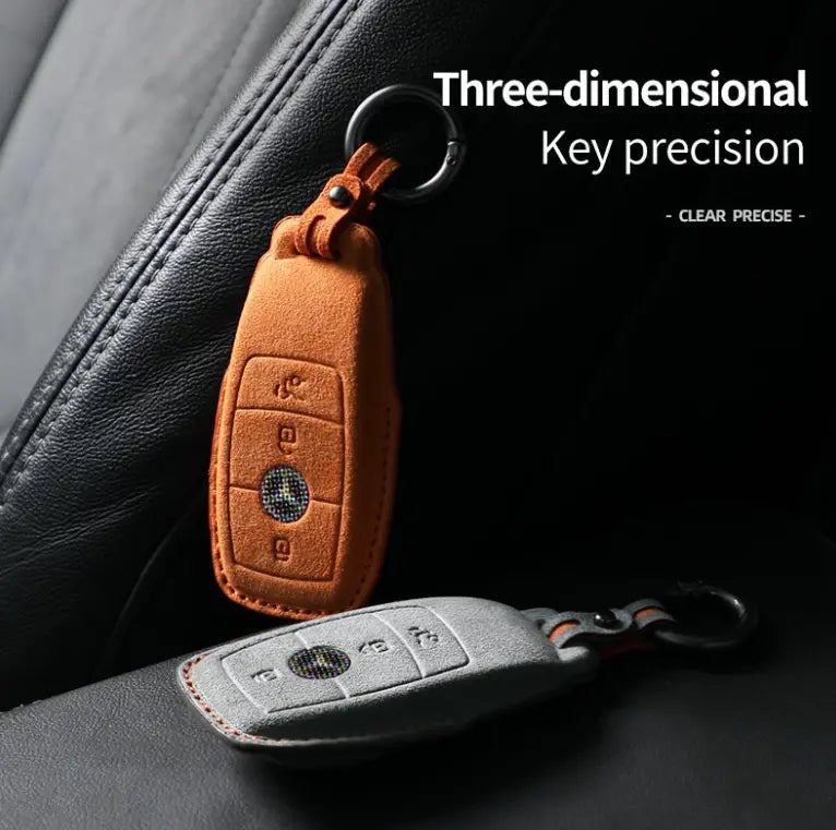 Mercedes Key Cover - Alcantara (Suede) Jonparts