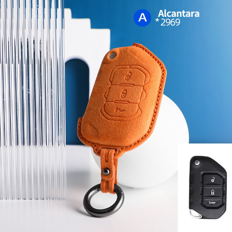 Jeep Key Cover - Alcantara - Type A