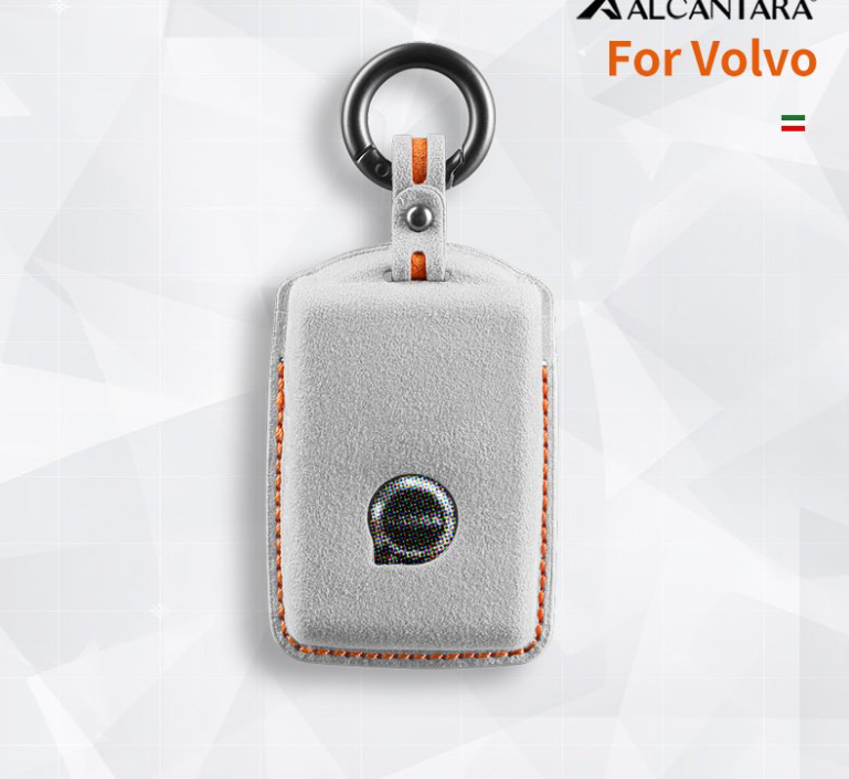 Volvo-Schlüsselhülle | Alcantara-Wildleder | Schlüsselanhänger-Schutz