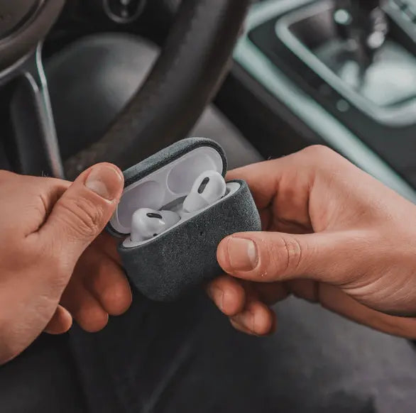 AirPods Alcantara Case | Dark Grey - Jonparts