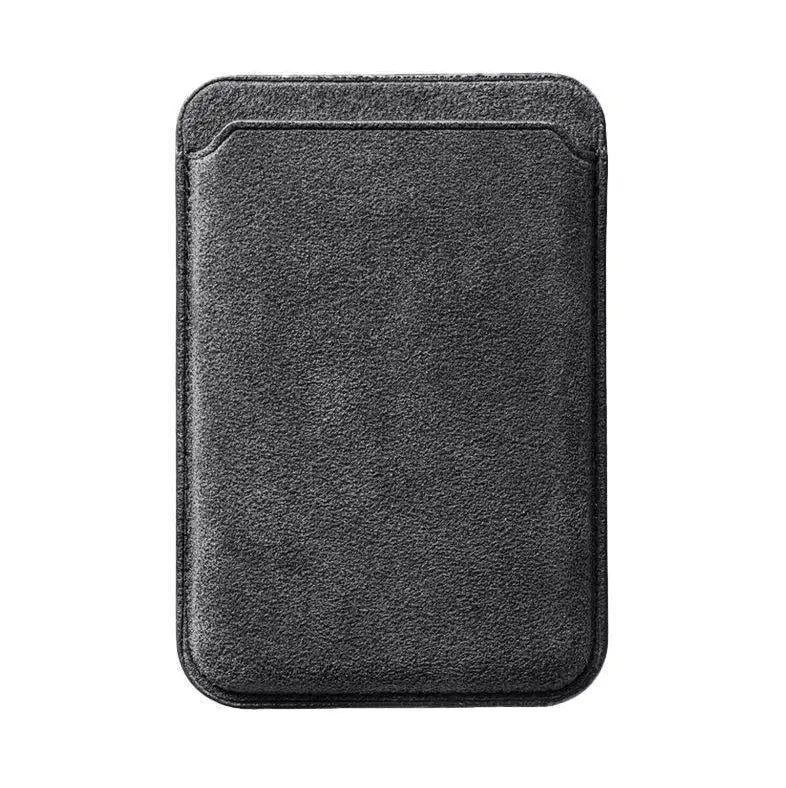 Alcantara MagSafe Phone Cardholder | Dark Grey - Jonparts