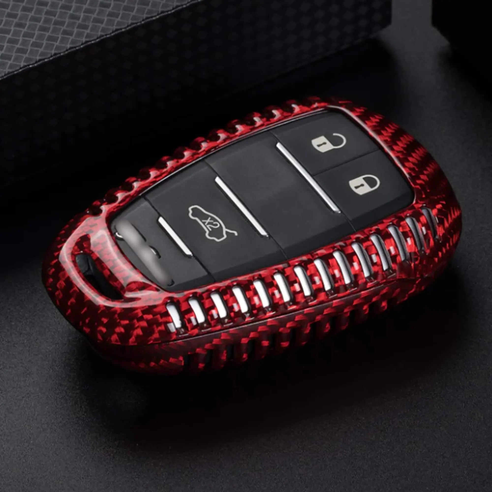 Alfa Romeo Carbon Fiber Key Cover | Giulia & Stelvio - Jonparts