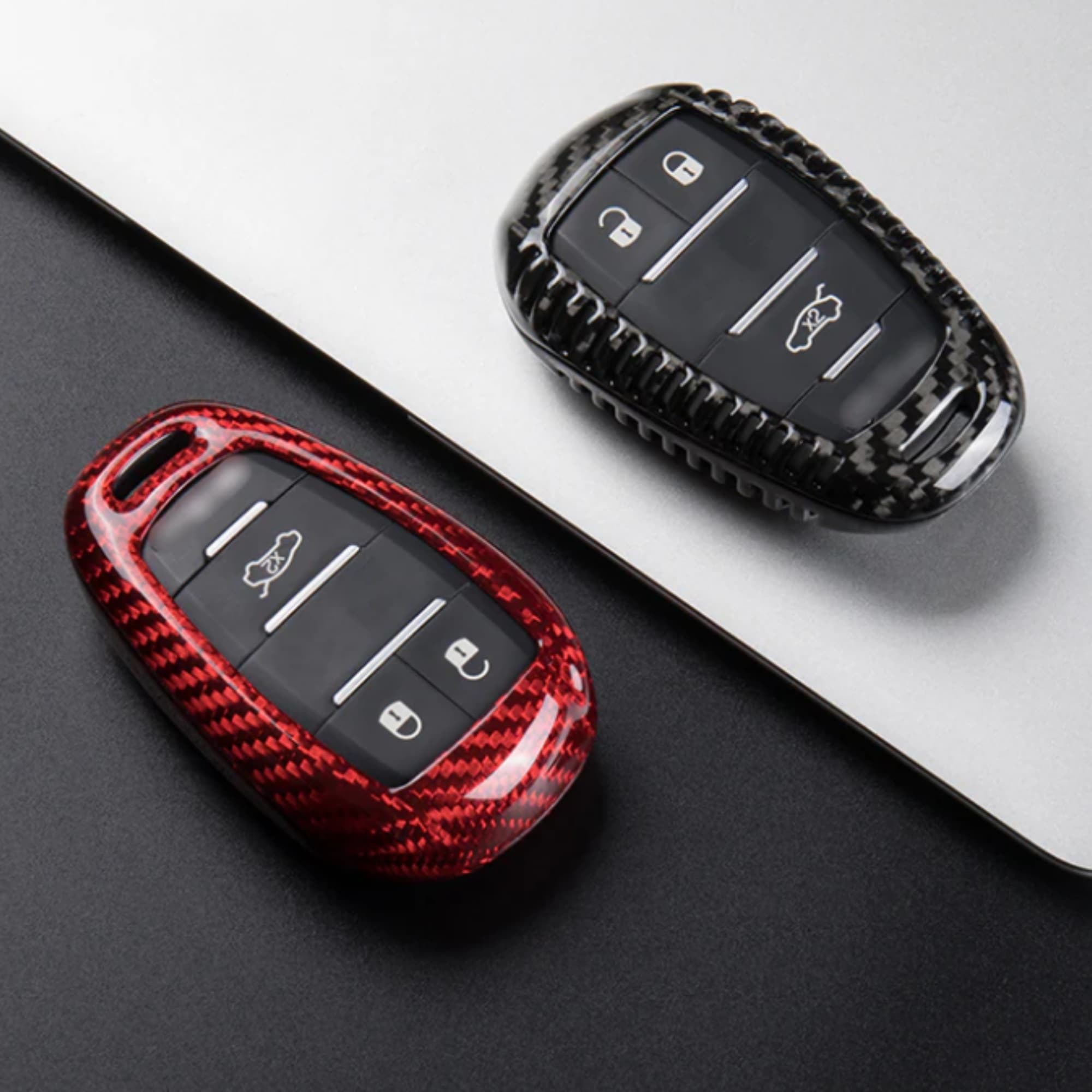 Alfa Romeo Carbon Fiber Key Cover | Giulia & Stelvio - Jonparts