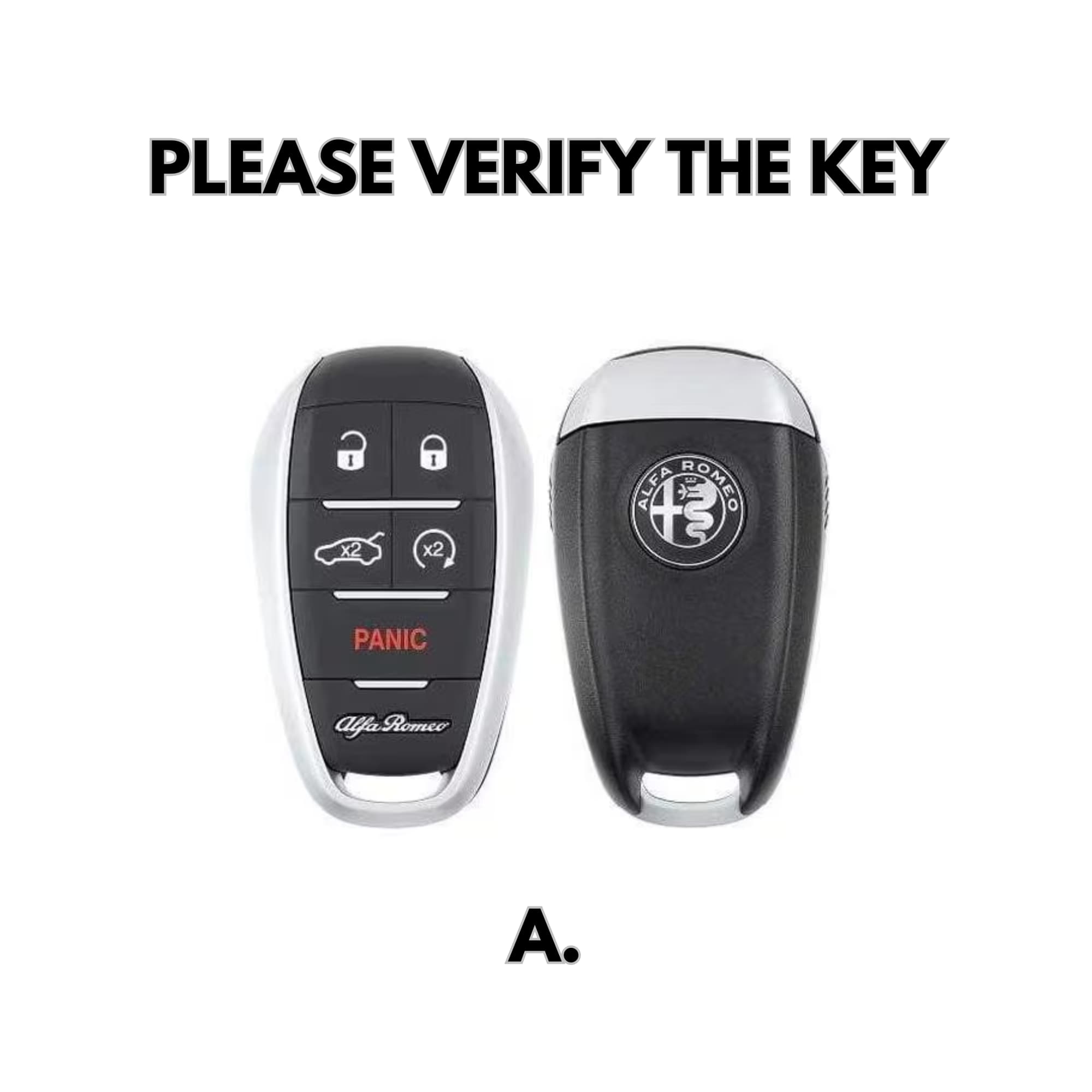 Alfa Romeo Key Cover - Alcantara - Type A