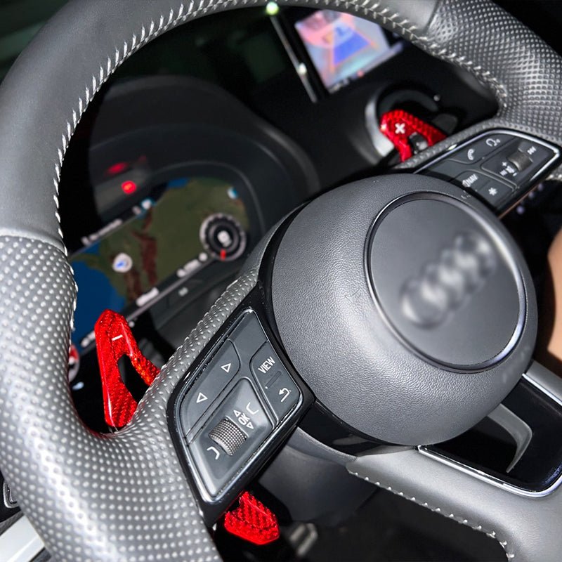 AUDI CARBON FIBER URUS STYLE PADDLE SHIFTS - Jonparts