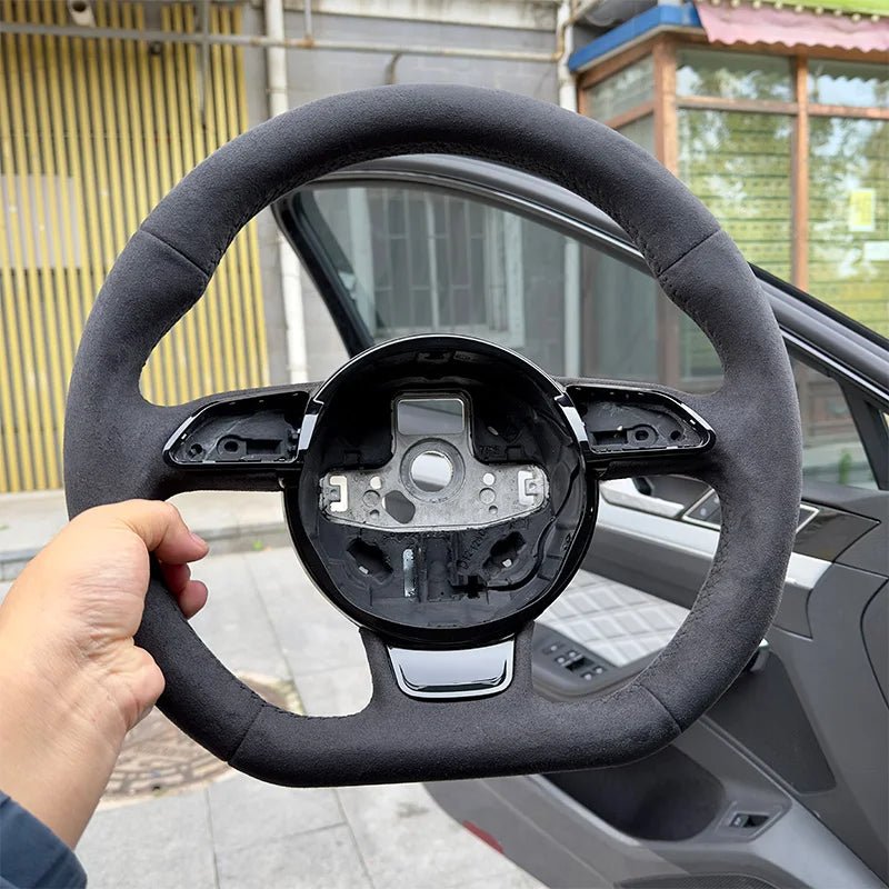 Audi Flat - Bottom Full Alcantara Steering Wheel - Jonparts