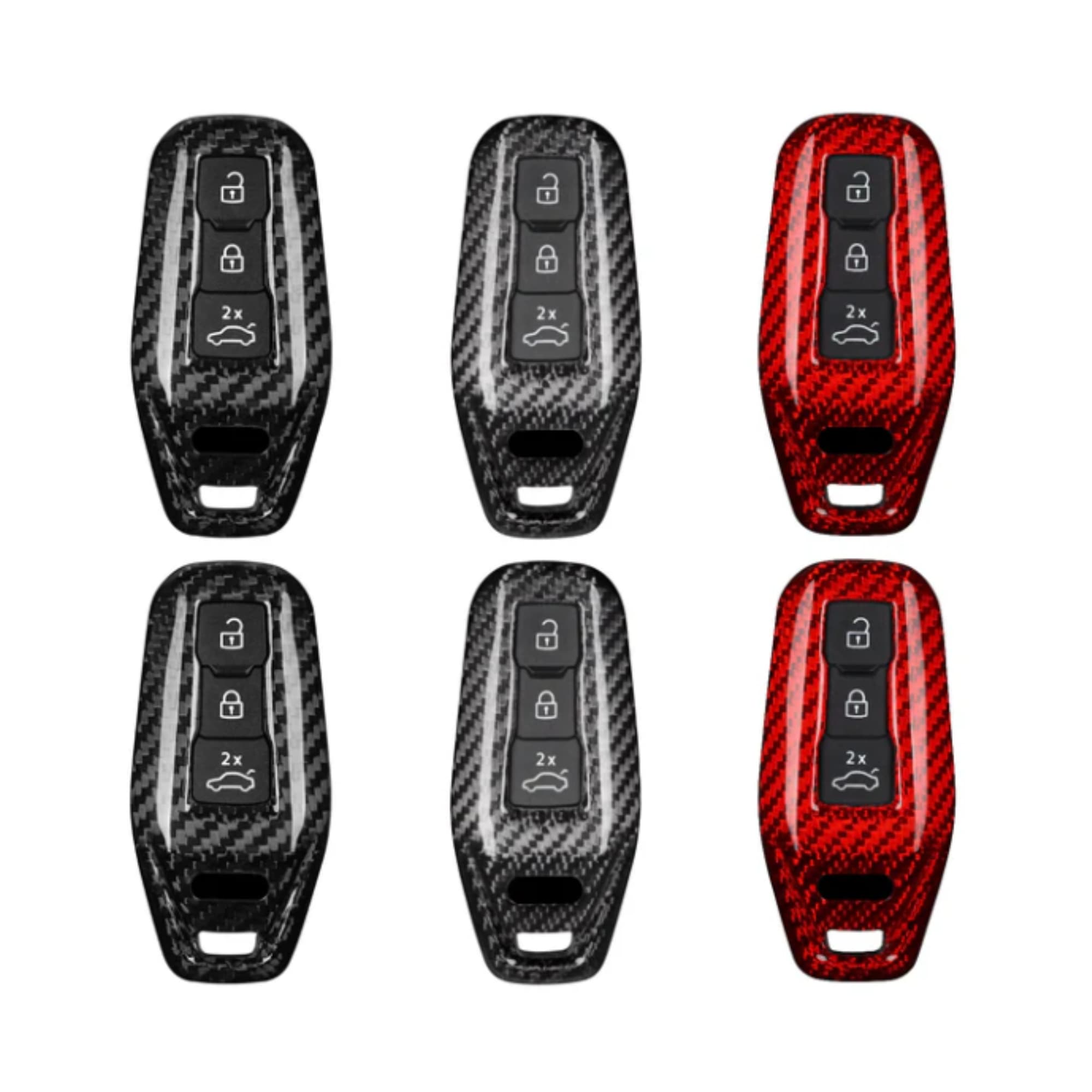 Audi Key Cover – Carbon Fiber Key Fob Case | Style E - Jonparts