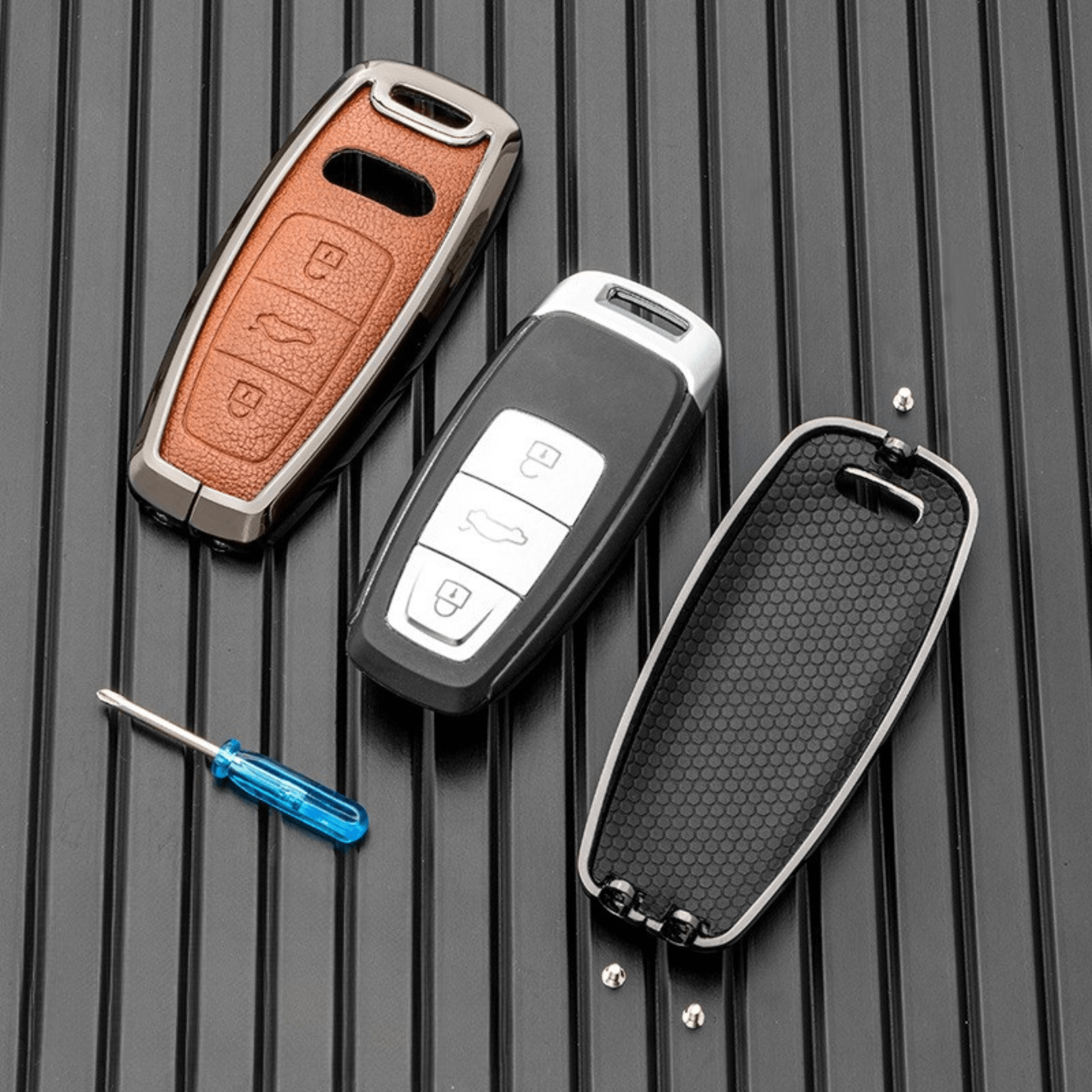 Audi Key Cover Case – Full Metal Zinc Alloy Shell | A TYPE - Jonparts