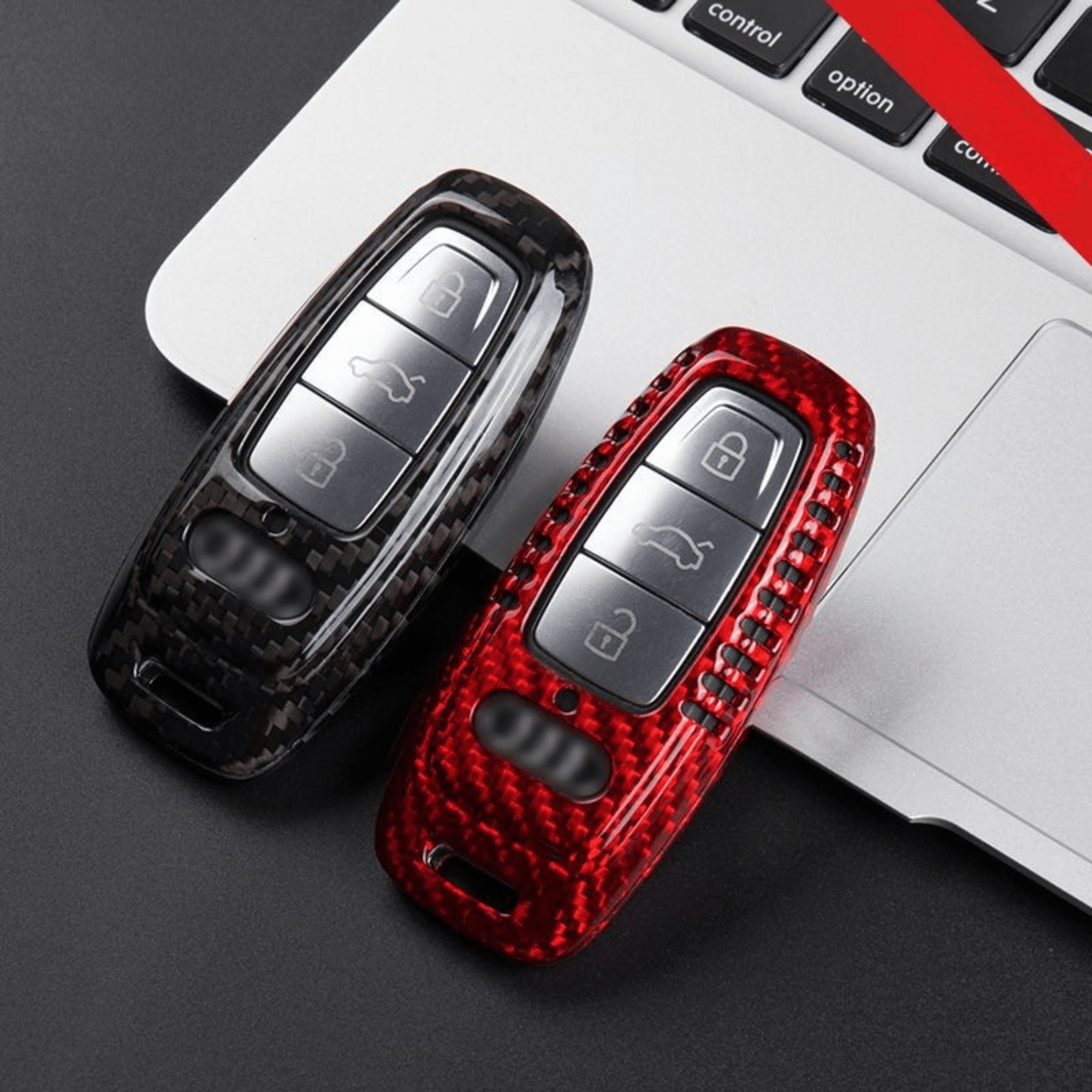 AUDI KEY COVER / REAL CARBON FIBER - Jonparts