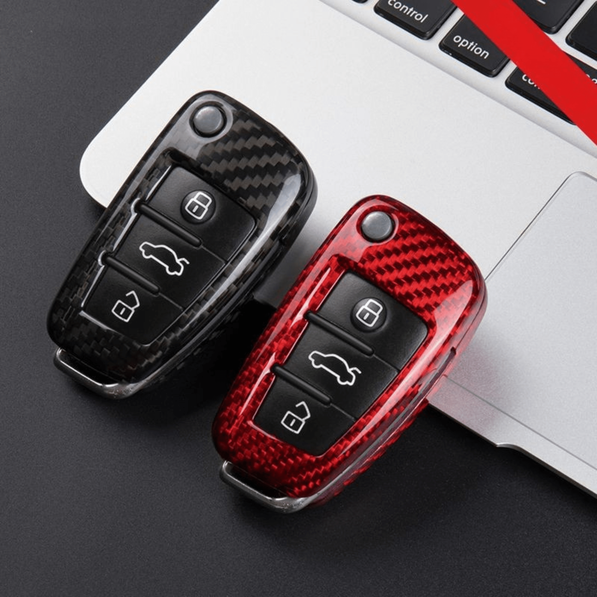 AUDI KEY COVER / REAL CARBON FIBER - Jonparts