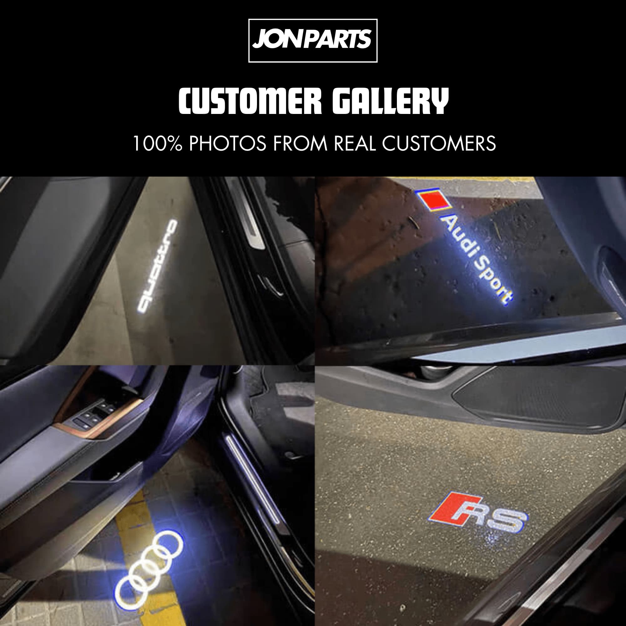 AUDI LED CAR DOOR LOGO PROJECTORS - Jonparts