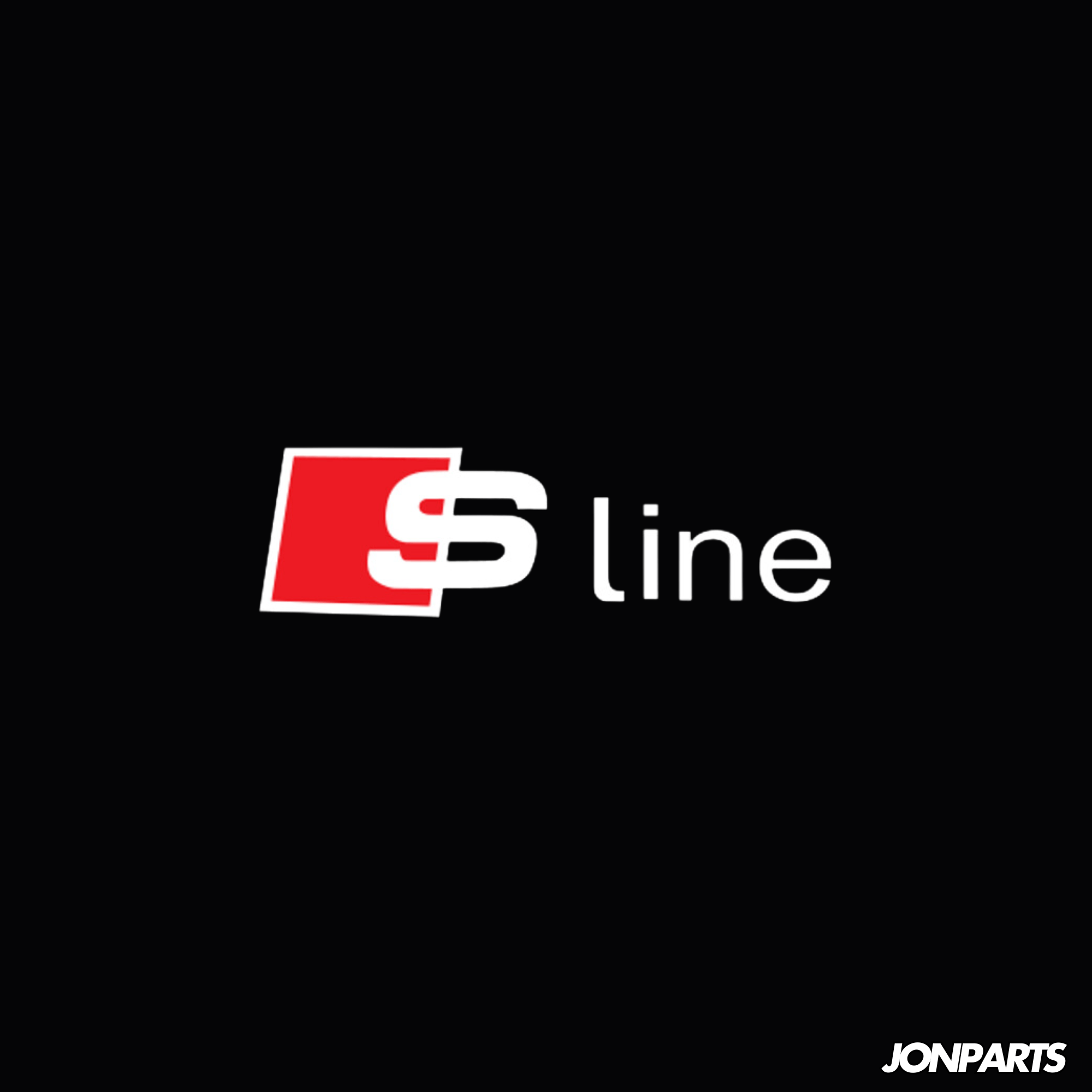 Audi S line puddle light projector LED logo