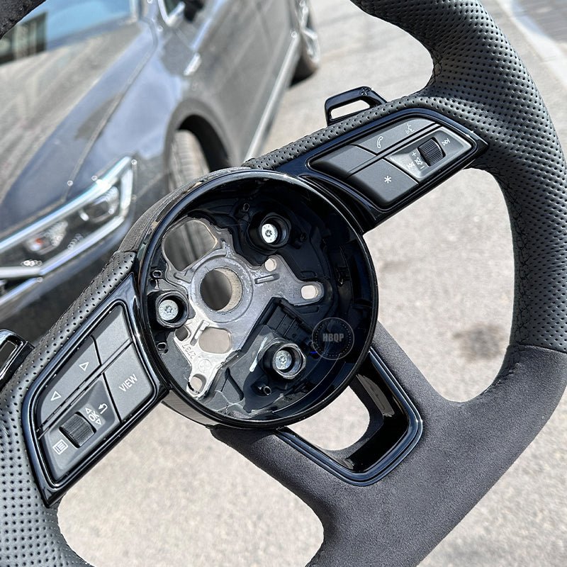 AUDI STEERING WHEEL | FLAT - BOTTOM | ALCANTARA - Jonparts