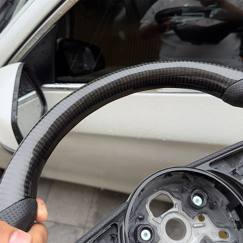AUDI STEERING WHEEL | FLAT - BOTTOM | CARBON FIBER - Jonparts