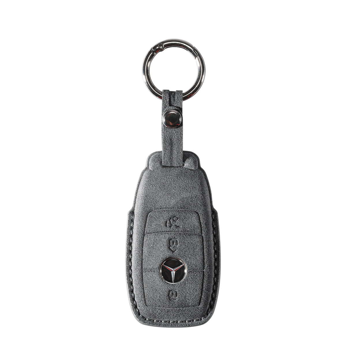 Benz Alcantara suede key fob cover