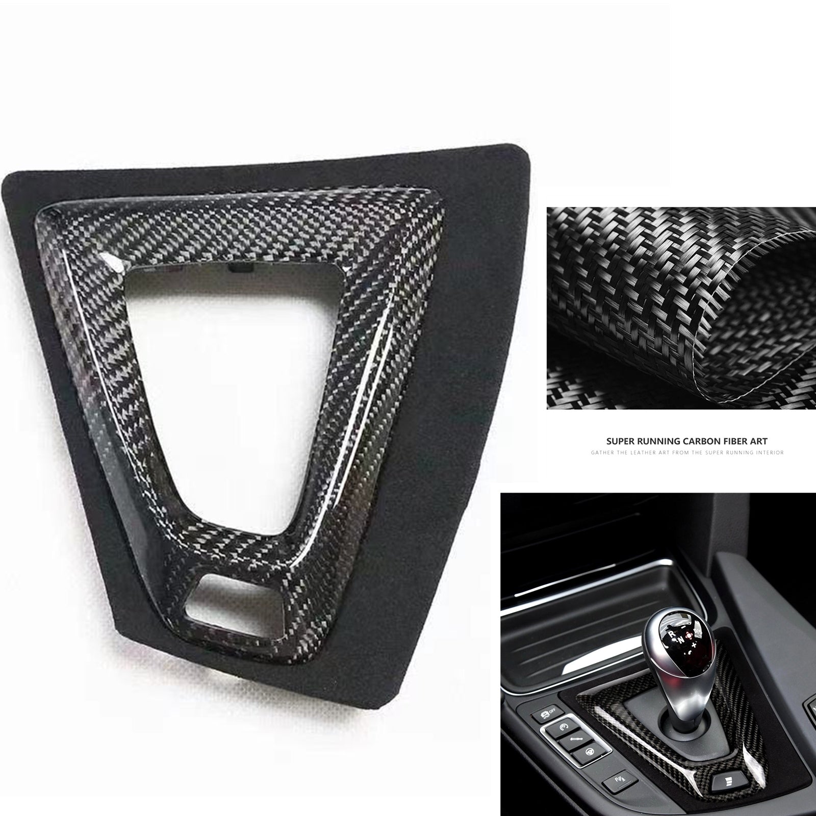BMW CARBON FIBRE GEAR SHIFT SURROUND REPLACEMENT - Jonparts