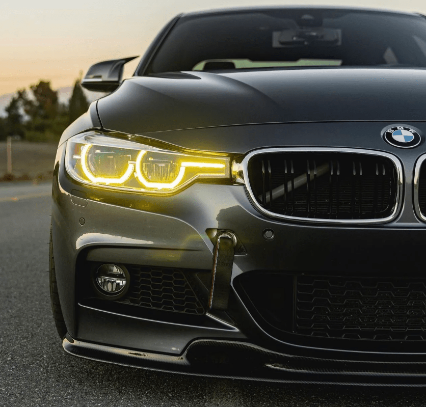 BMW F30 3 Series CSL Yellow DRL Kit (2016–2018 LCI LED) - Jonparts