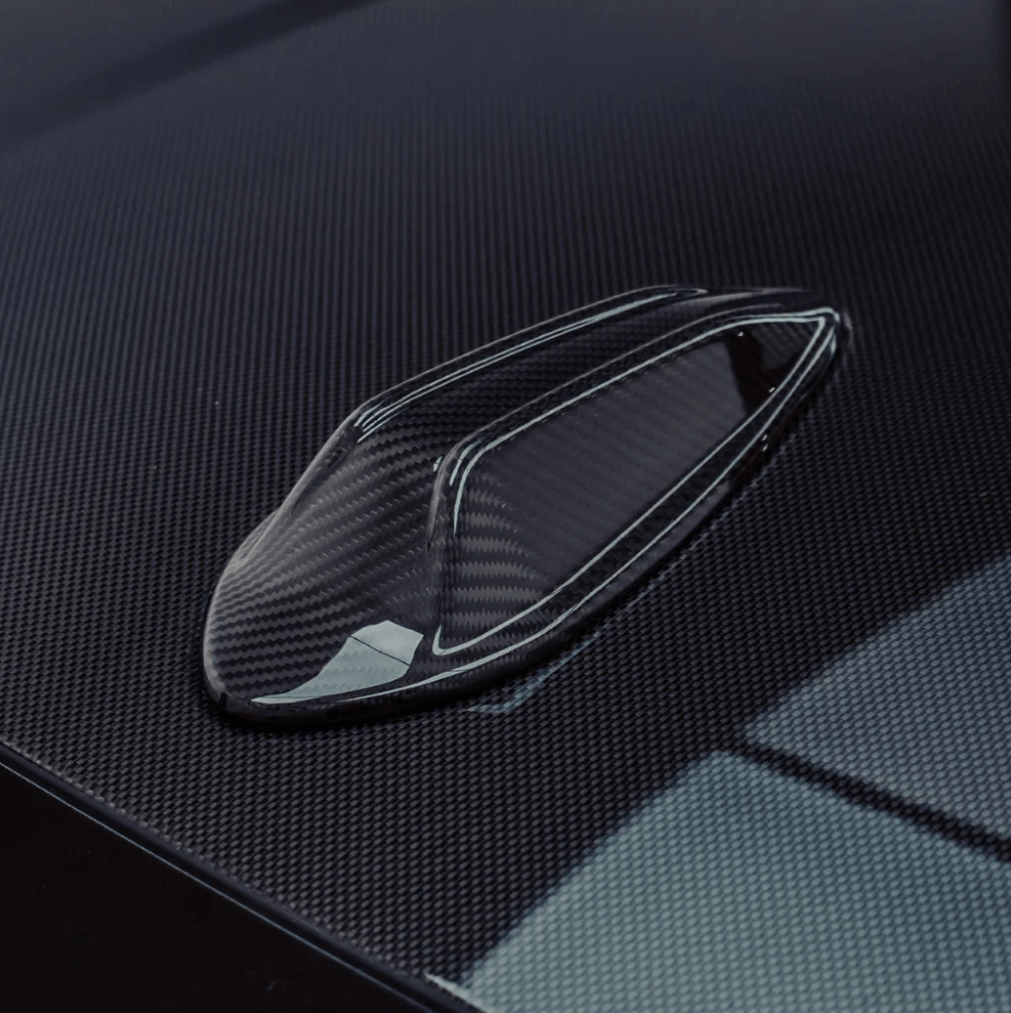 BMW G - Series Carbon Fiber Shark Fin Antenna Cover – Real Dry Carbon | G20 G22 G80 G87 G42 M3 M4 M2 - Jonparts