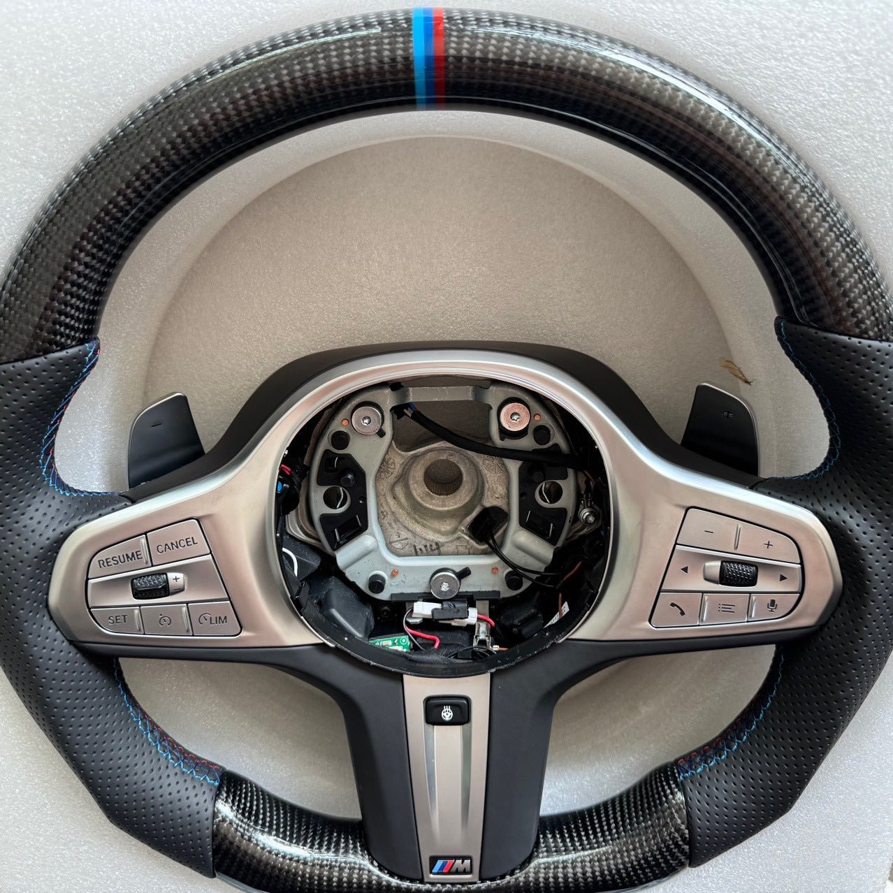 BMW Heated Carbon Fiber Steering Wheel – 3/5 Series, X1–X6 | Real Carbon | Plug & Play Upgrade - Jonparts