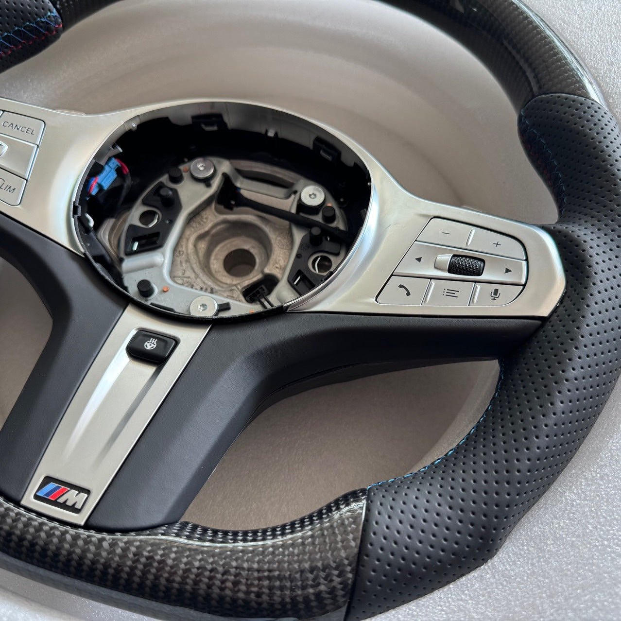 BMW Heated Carbon Fiber Steering Wheel – 3/5 Series, X1–X6 | Real Carbon | Plug & Play Upgrade - Jonparts