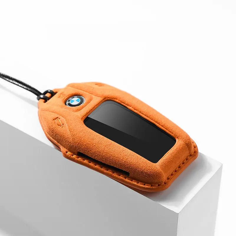 Bmw Key Cover | Alcantara | Bmw LCD Key Fob 5, 7 Series, X5 X6 X7 | Key Fob Protection - Jonparts