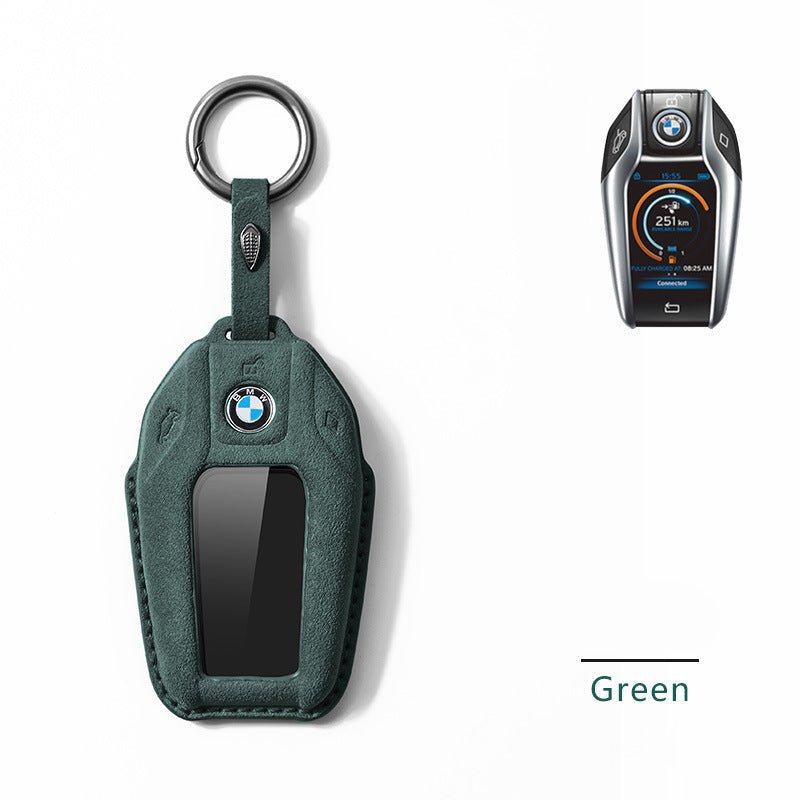 Bmw Key Cover | Alcantara | Bmw LCD Key Fob 5, 7 Series, X5 X6 X7 | Key Fob Protection - Jonparts