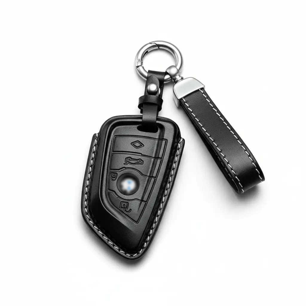 BMW key fob cover in leather