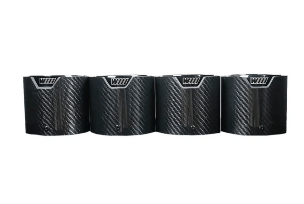 BMW M Performance Style Carbon Fiber Exhaust Tips for BMW G80 M3 & G82 M4 – Real Carbon - Jonparts