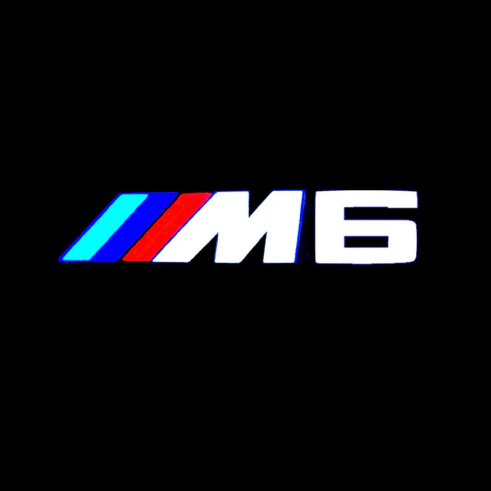 BMW M6 door logo lights – bright LED puddle projection