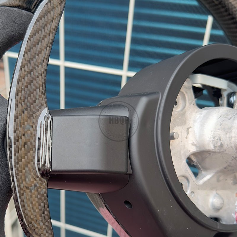 BMW STEERING WHEEL | FLAT BOTTOM | ALCANTARA & CARBON FIBER - Jonparts