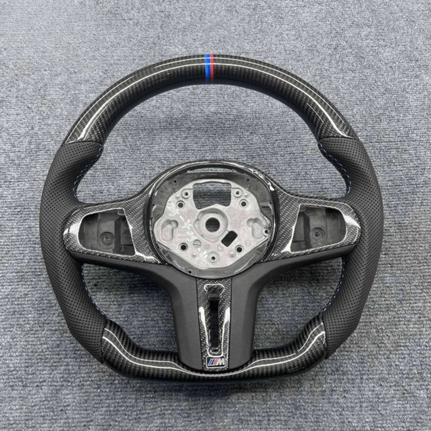 BMW STEERING WHEEL | G SERIES | FLAT BOTTOM | CARBON FIBER - Jonparts