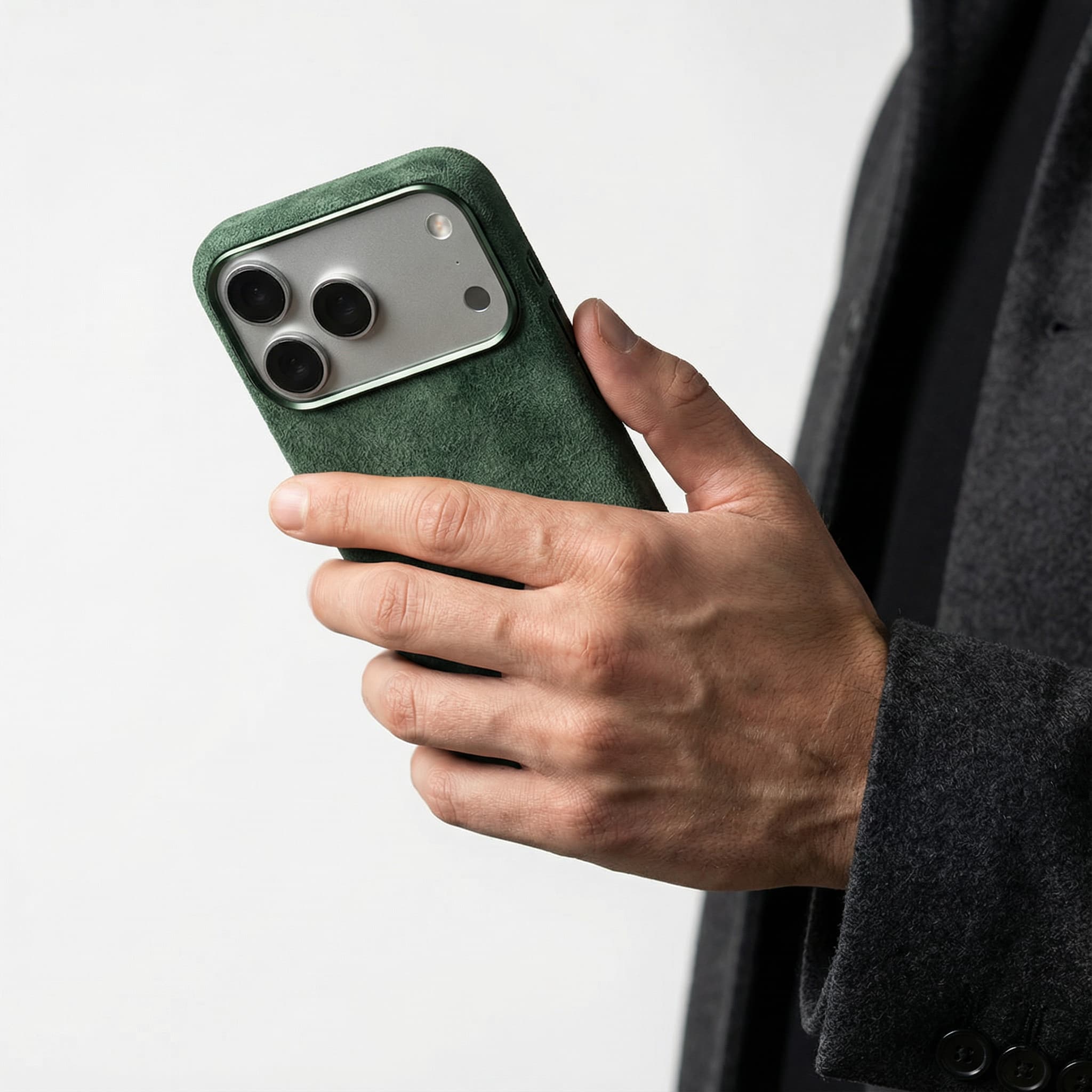 iPhone Case - Alcantara - Green