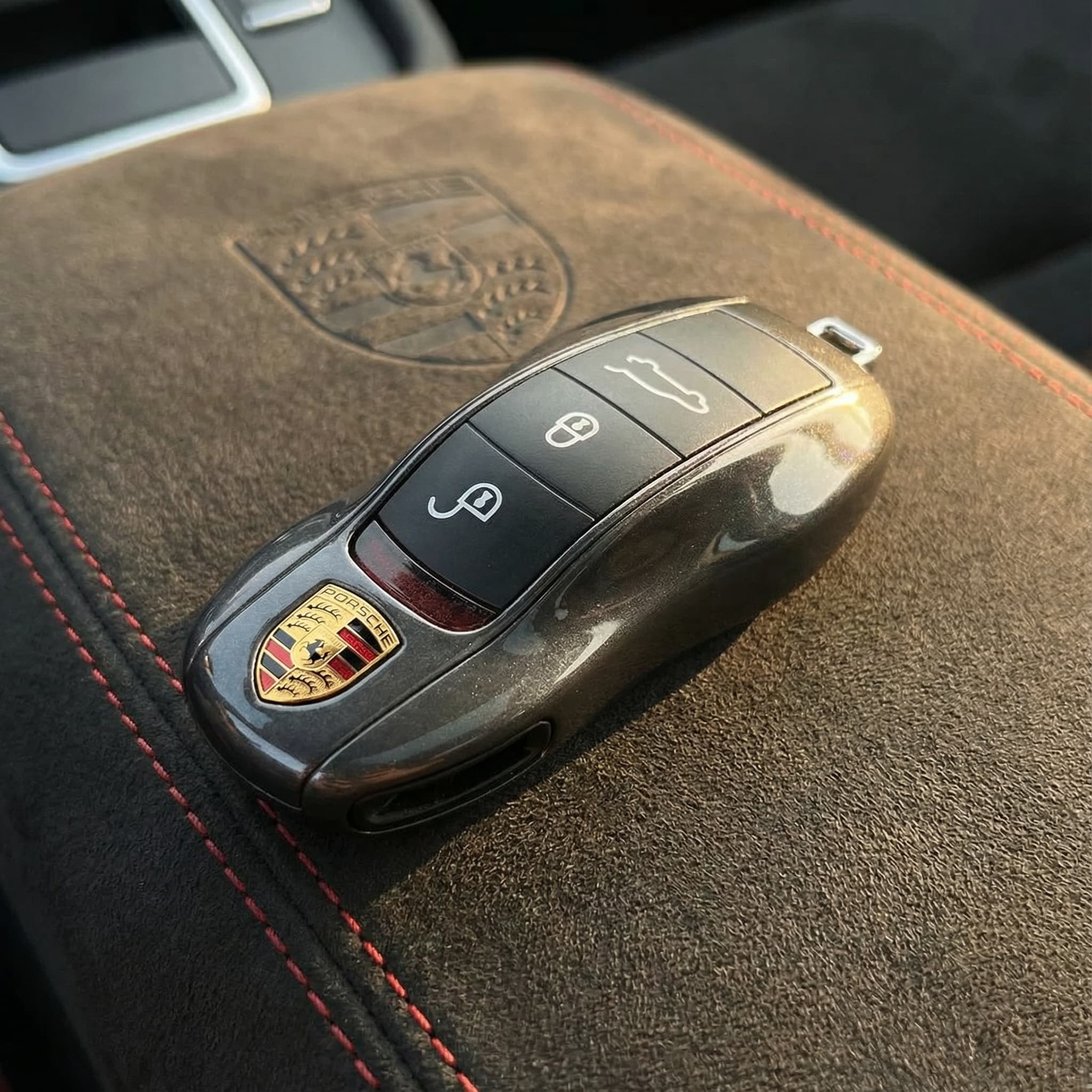 Porsche Key Cover - Painted - Agate Grey Metallic
