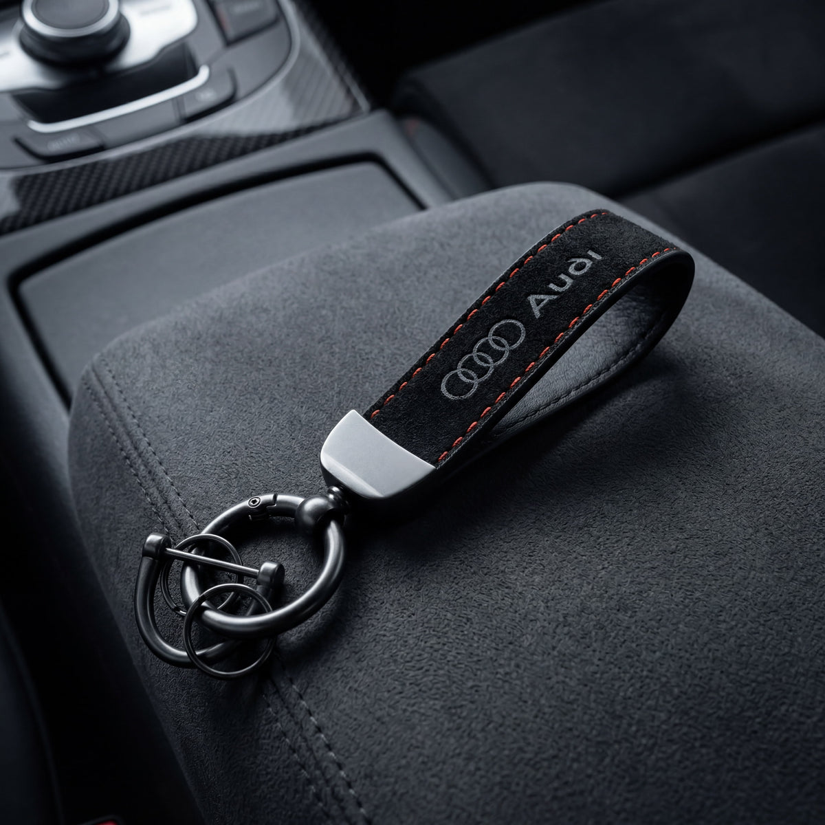 Porsche Schlüsselhülle | Alcantara Wildleder | Schlüsselanhängerschutz