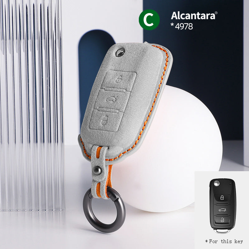 Volkswagen Key Cover - Alcantara - Type C