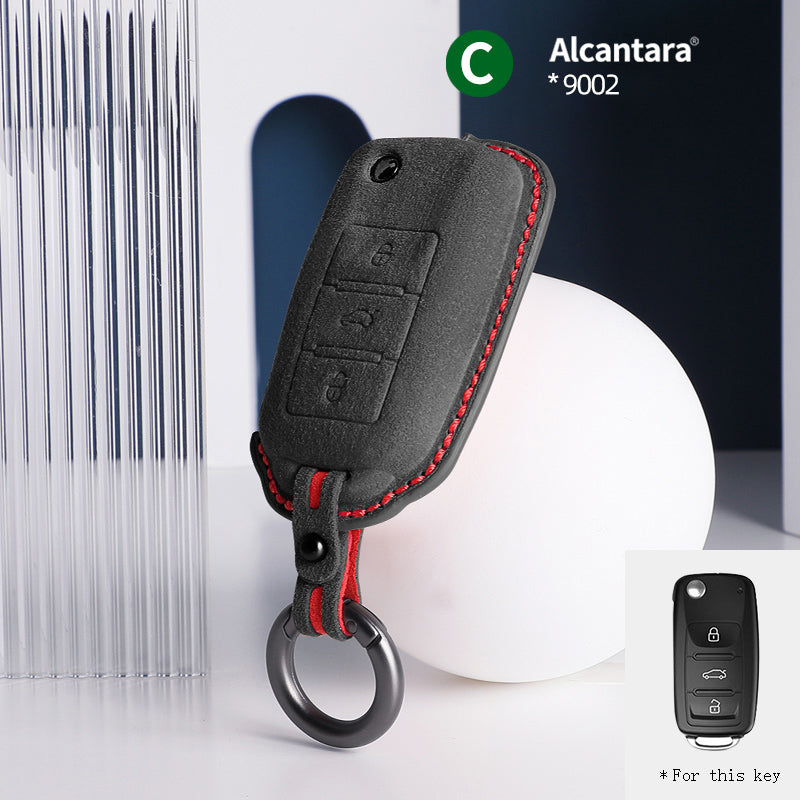 Volkswagen Key Cover - Alcantara - Type C