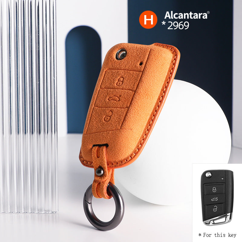 Volkswagen Key Cover - Alcantara - Type H