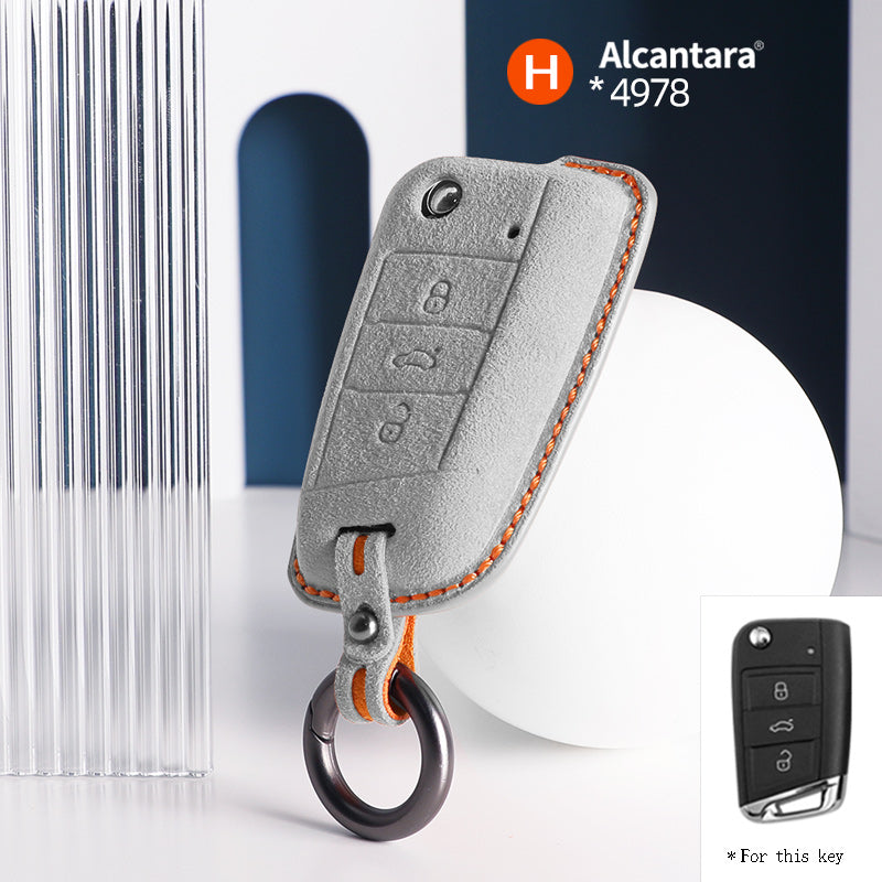 Volkswagen Key Cover - Alcantara - Type H