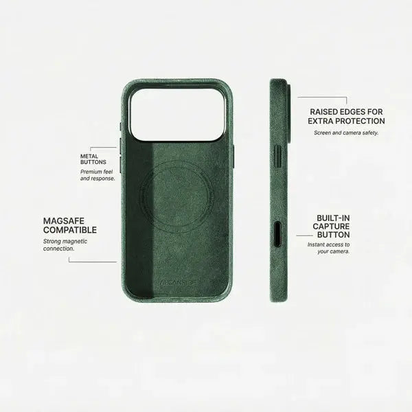 iPhone Case - Alcantara - Green Jonparts